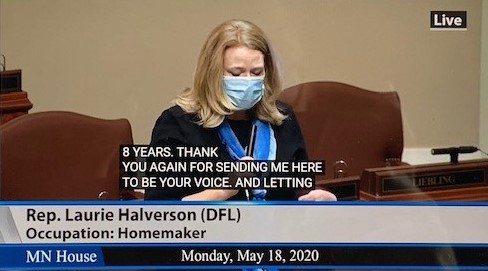 Woman testifying before lawmakers