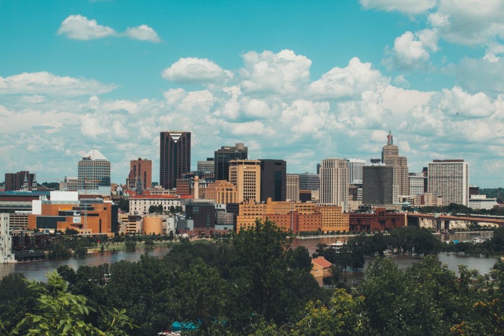 Downtown Saint Paul's skyline