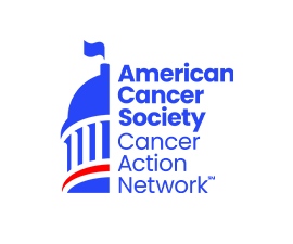 American Cancer Society Cancer Action Network logo with government building on left and name on the right