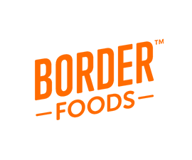 Border foods logo showing name written