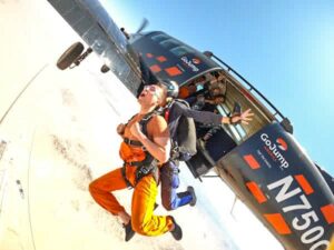 Chris Beeth celebrated his upcoming nuptials with a skydiving bachelor party.