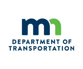 MnDOT logo showing the letter m with Department of Transportation written out underneath