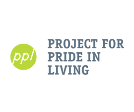 Project for Pride in Living logo with Green Circle that contains PPL