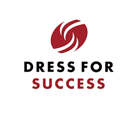 Dress for Success logo with a red flowing S emblem