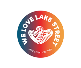 Lake Street Council logo that says "We Love Lake Street"