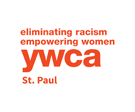 ywca logo written out in orange lettering with the tagline "eliminating racism empowering women"