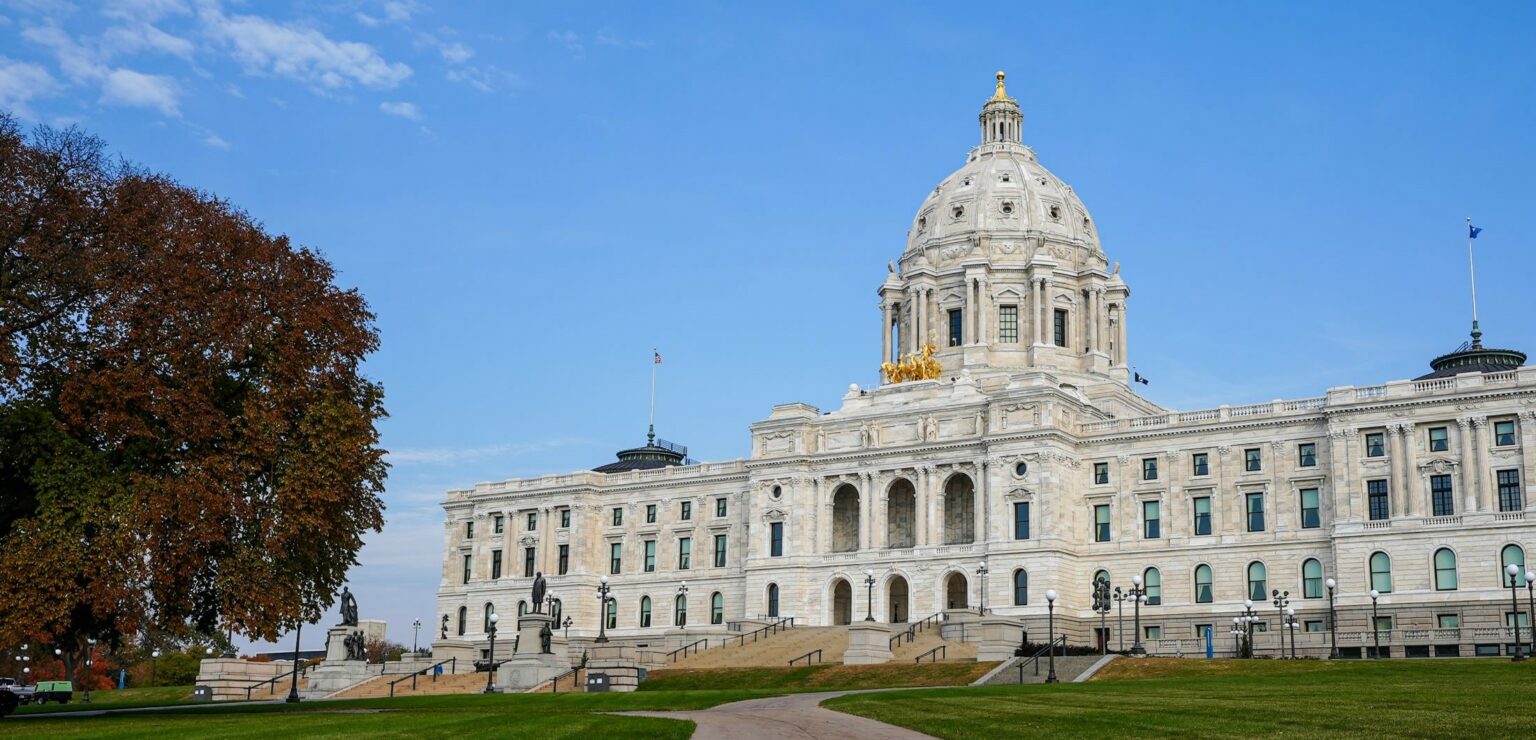 The Minnesota Capitol building on a sunny day