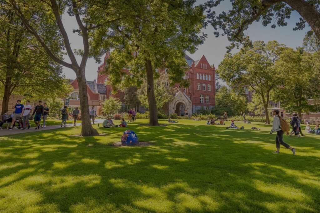 Macalester's main campus quad