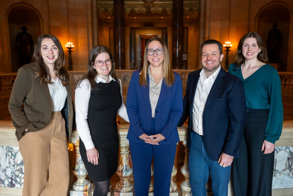 Our Public Affairs team, Caroline Burns, Ellen Larson, Elizabeth Emerson George, Rachel Sosnowchik and John-Paul Yates